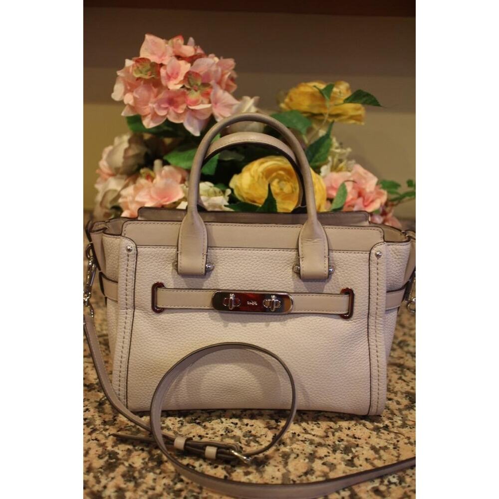 Coach Swagger 27 Pebble Leather 34816 bag purse (PU900